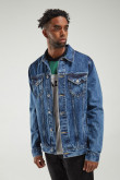 Chaqueta de jean con reservas