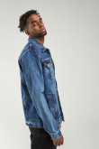 Chaqueta de jean con reservas