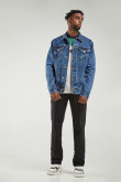Chaqueta de jean con reservas