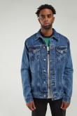 Chaqueta de jean con reservas