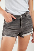 Short denim tiro alto