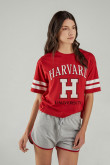 Camiseta, con estampado en frente, de Harvard