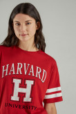 Camiseta, con estampado en frente, de Harvard
