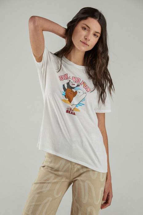 Camiseta manga corta estampada de Escandalosos