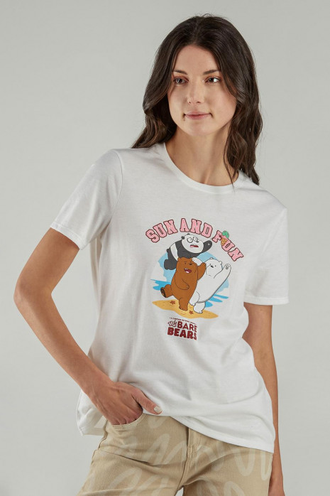 Camiseta manga corta estampada de Escandalosos