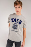 Camiseta, con estampado en frente, de Yale
