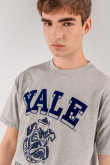Camiseta, con estampado en frente, de Yale