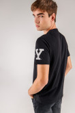 Camiseta, con estampado en frente y manga, de Yale