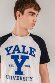 Camiseta, con estampado en frente, de Yale