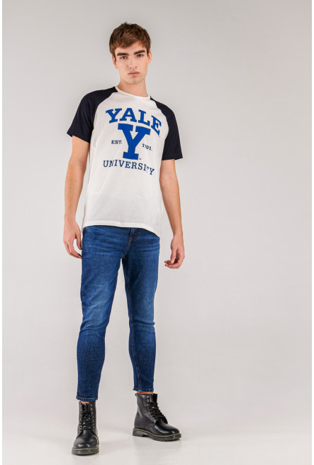 Camiseta, con estampado en frente, de Yale