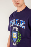 Camiseta, con estampado en frente y manga, de Yale
