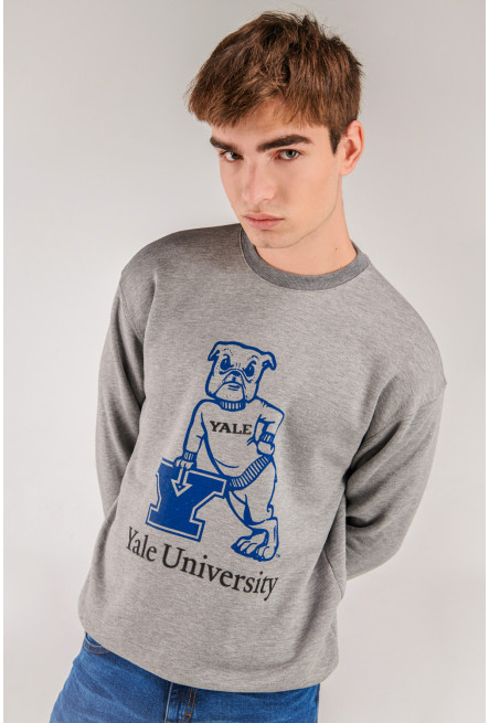Buzo, con estampado en frente, de Yale