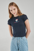 Camiseta manga corta, estampado de Hello Kitty