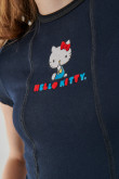 Camiseta manga corta, estampado de Hello Kitty