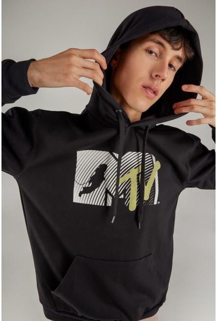 Buzo capota estampado de MTV.