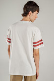 Camiseta, con estampado en frente y mangas, de Harvard
