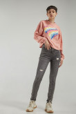 Jean jegging super alto