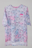 Camiseta tie dye, con tela estampada de Barbie