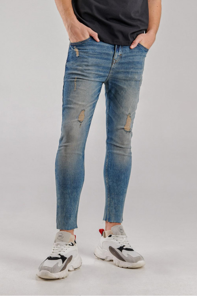 Jean skinny con rotos