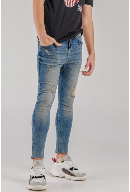 Jean skinny con rotos