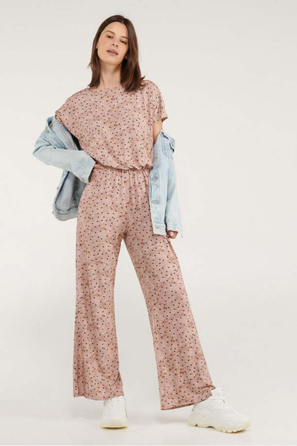 Pantalón enterizo estampado