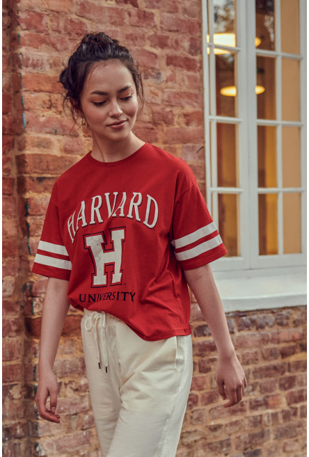 Camiseta, con estampado en frente, de Harvard