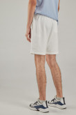 Bermuda loungewear con estampado en frente inferior