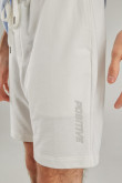 Bermuda loungewear con estampado en frente inferior