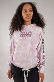 Buzo Tie dye con capota, estampado de Hello Kitty