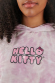Buzo Tie dye con capota, estampado de Hello Kitty