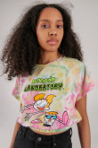 Camiseta tie dye manga corta estampado de El Laboratorio de Dexter.