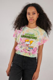Camiseta tie dye manga corta estampado de El Laboratorio de Dexter.