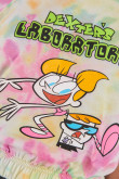 Camiseta tie dye manga corta estampado de El Laboratorio de Dexter.