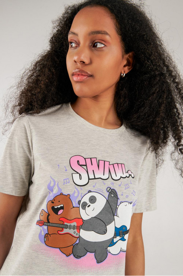 Camiseta manga corta estampada de Escandalosos