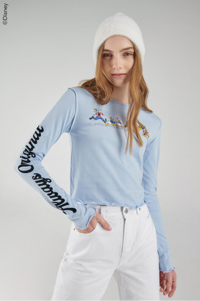 Camiseta manga larga de Mickey, Minnie, Pluto, Daisy, Donald y Goofy.