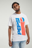Camiseta manga corta, estampada de Pepsi en frente y espalda