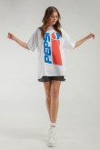 Camiseta manga corta, estampada de Pepsi en frente y espalda