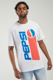 Camiseta manga corta, estampada de Pepsi en frente y espalda