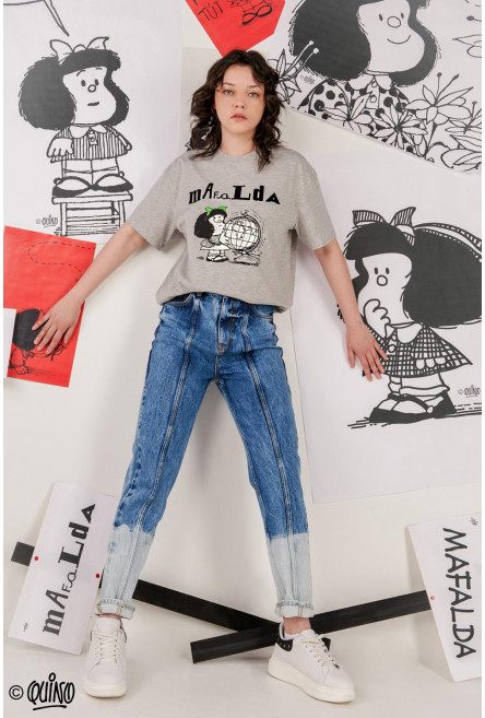 Camiseta, con estampado en frente de Mafalda