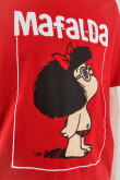 Camiseta, con estampado en frente de Mafalda.