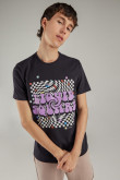 Camiseta básica manga corta con estampado