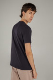 Camiseta básica manga corta con estampado