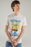 Camiseta manga corta estampado de Bob Esponja