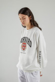Buzo cuello redondo, con estampado en frente y manga, de Harvard