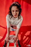Camiseta, con estampado en frente de Mafalda