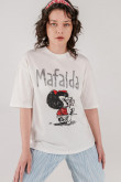 Camiseta, con estampado en frente de Mafalda