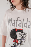 Camiseta, con estampado en frente de Mafalda