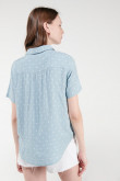 Blusa estampada manga corta