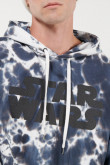 Buzo tie dye con capota, estampado de STARWARS.