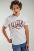 Camiseta manga corta estampada.